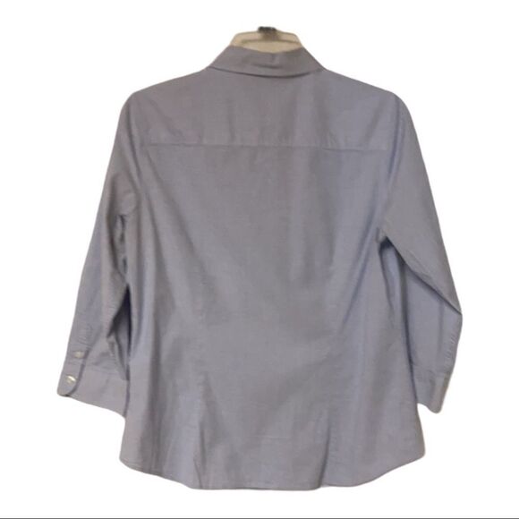 IZOD,
Women’s top,blue, button down,3/4 sleeves, L‎ - Picture 2 of 7